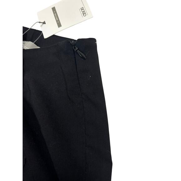 ASOS Black Zip Up High Waisted Shorts - NWT - Size 6 Petite - Picture 4 of 6